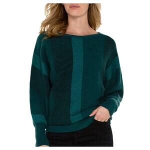 Liverpool LA Women's Sweater Size 1X Malachite Dark Green NWT Casual Pullover